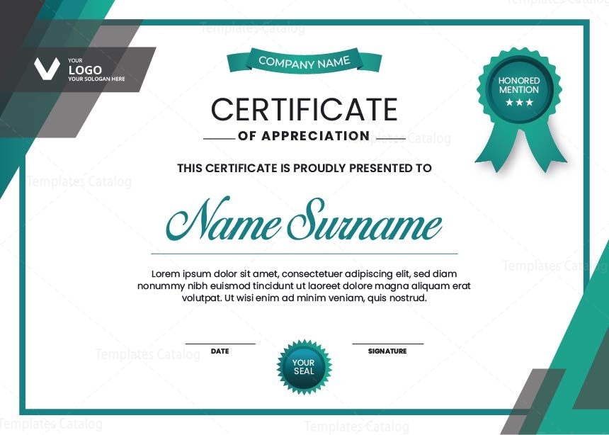 Professional Certificate Template 003564 Template Catalog